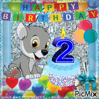 Happy Birthday 2 - GIF animé gratuit