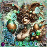 Easter Steampunk アニメーションGIF