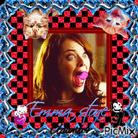 OMG! funny face Emma stone