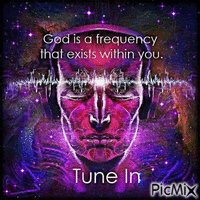 God Is A Frequency Tune In - GIF animate gratis