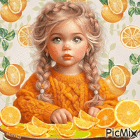 Ароматный апельсин.. - Бесплатный анимированный гифка