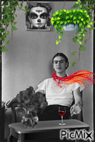 Color en casa de Frida animeret GIF