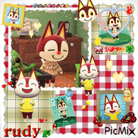 rudy from animal crossing анимирани ГИФ