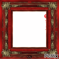 frame red by sal - GIF animado grátis