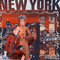 Vintage New Yorker Mode - Gratis geanimeerde GIF