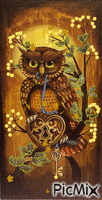 Fall Owl - Darmowy animowany GIF