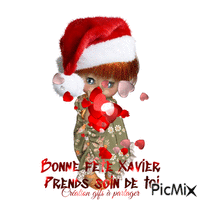 Bonne fête Xavier анимированный гифка