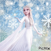 Elsa in White Winter Light
