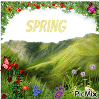 Flowers in spring! - Animovaný GIF zadarmo