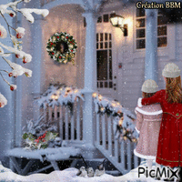 Noël par BBM animasyonlu GIF