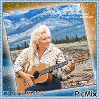 Marilyn Monroe - country music κινούμενο GIF
