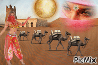 desert animerad GIF