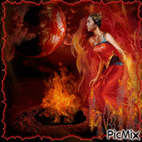 Ateş ve Kadın - GIF animé gratuit