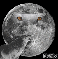 luna llena - GIF animasi gratis