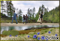 Folk på promenad 2 - Ücretsiz animasyonlu GIF