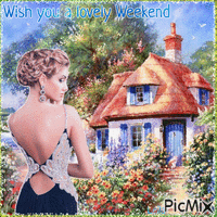 Wish you a lovely Weekend animovaný GIF
