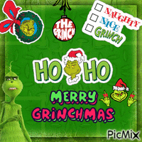 The Grinch - Merry Christmas animovaný GIF