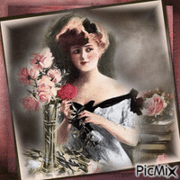 Vintage-Frau - Ingyenes animált GIF