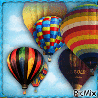 Hot Air Balloons -RM-07-07-23 - Free animated GIF