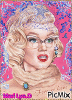 ma créa marilyn forever анимиран GIF
