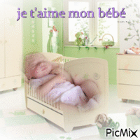 mon bébé d'amour - Безплатен анимиран GIF