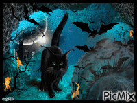 La grotta spaventosa - GIF animado grátis