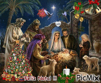 nascimento de Jesus - GIF animado grátis