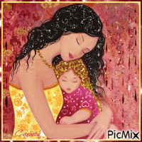 Mother and Child - Bezmaksas animēts GIF