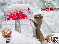 gros bisous, père noel Animated GIF