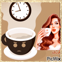Coffee time geanimeerde GIF