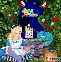 Alice in Wonderland κινούμενο GIF