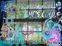 let him inside. GIF animé