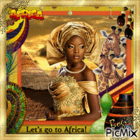 Let`s go to Africa... アニメーションGIF