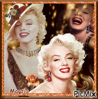 Merveilleuse Marilyn - GIF animé gratuit