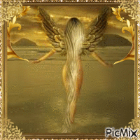 GOLDEN ANGEL - GIF animasi gratis