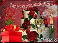 Joyeux anniversaire carte animée アニメーションGIF