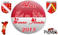 Alsace Elsass 67 ou 68  Rot un Wiss - Darmowy animowany GIF