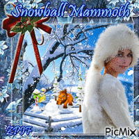 Snowball Mammoth - GIF เคลื่อนไหวฟรี