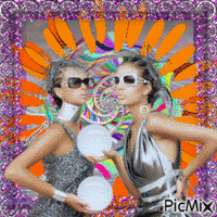 ❁ Annicka et Jessica ❁ animeret GIF