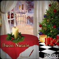 Buon Natale анимированный гифка