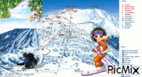 bonnes vacances aux skieurs анимиран GIF
