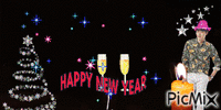 feliz año nuevo 2016 - Bezmaksas animēts GIF