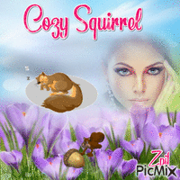 Cozy Squirrel - GIF animado gratis