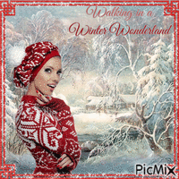 Walking in a Winter Wonderland - GIF animé gratuit