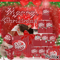 Rats drinking Dr. Pepper - Merry Christmas!