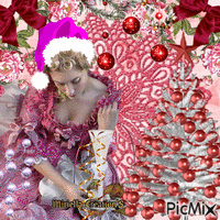 Contest!  Fille  avec  fond  rose ! - Free animated GIF