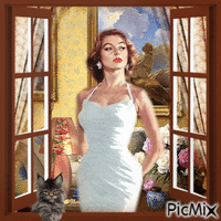 Am Fenster - Free animated GIF