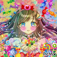 Rainbow Candy - GIF animé gratuit