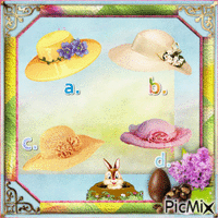 Easter Bonnets - Free animated GIF