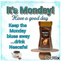 Nescafe Monday animowany gif